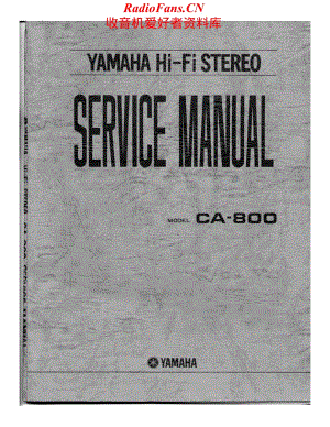 Yamaha-CA800-int-sm维修电路原理图.pdf