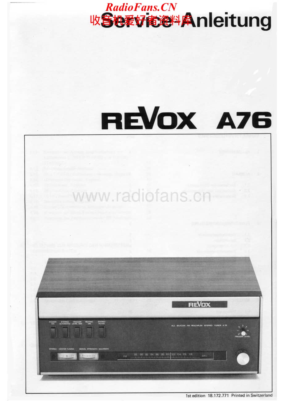 Revox-A76-tun-sm1维修电路原理图.pdf_第1页