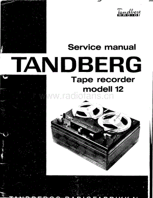 tandberg 12-servicemanual 维修电路原理图.PDF