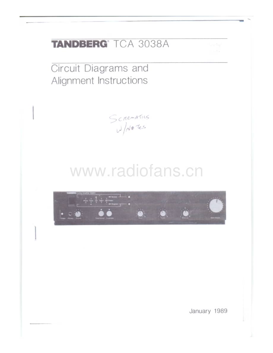 tandberg tca-3038a-s 维修电路原理图.pdf_第1页