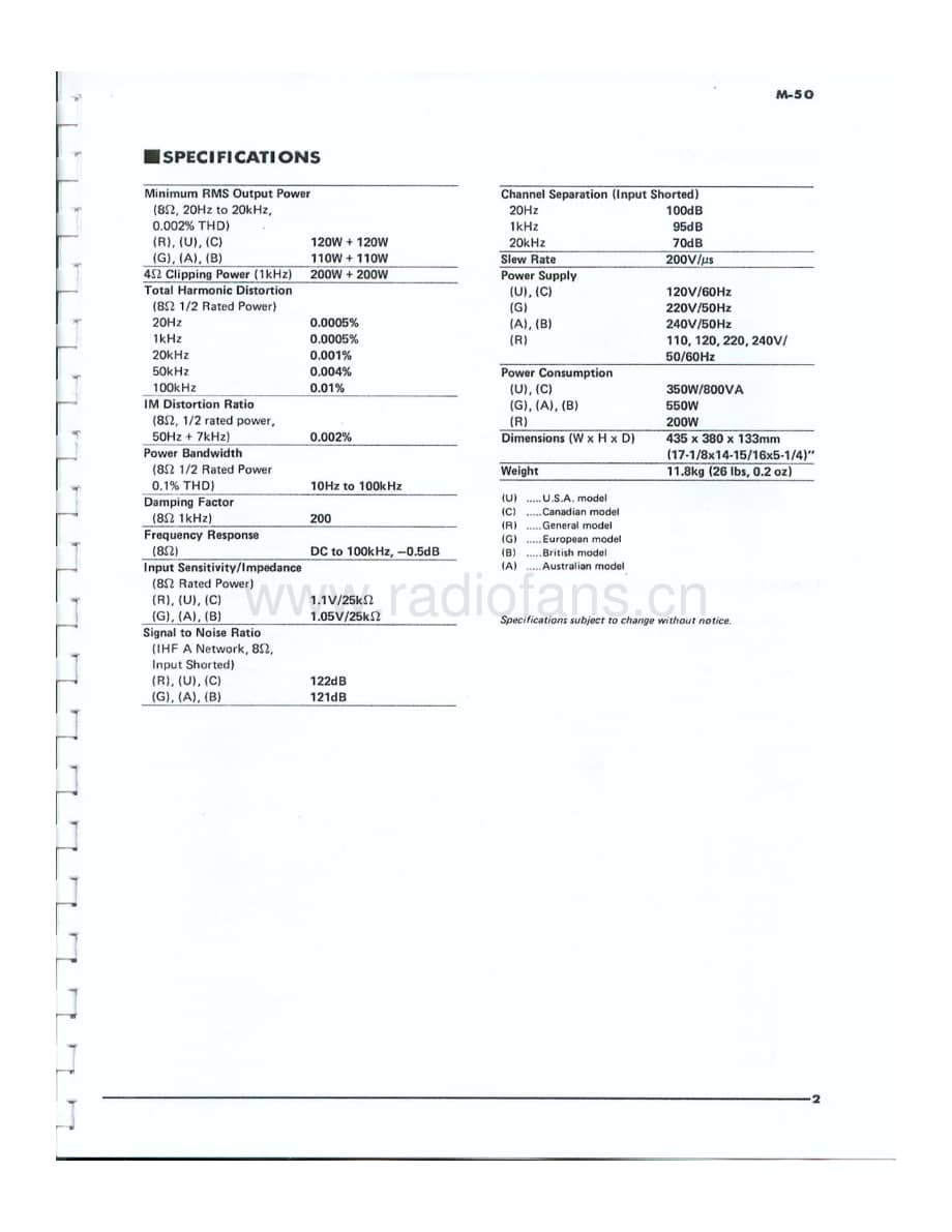 YAMAHA m-50-sm-parts-partial 维修电路原理图.pdf_第3页