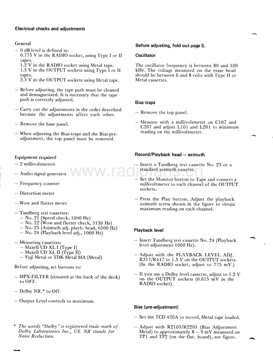 tandberg tcd-420a-circ-alignm 维修电路原理图.PDF_第2页