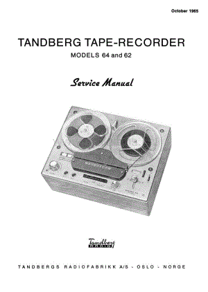 tandberg 62-64-sm 维修电路原理图.pdf