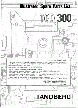 tandberg tcd-300-parts 维修电路原理图.pdf