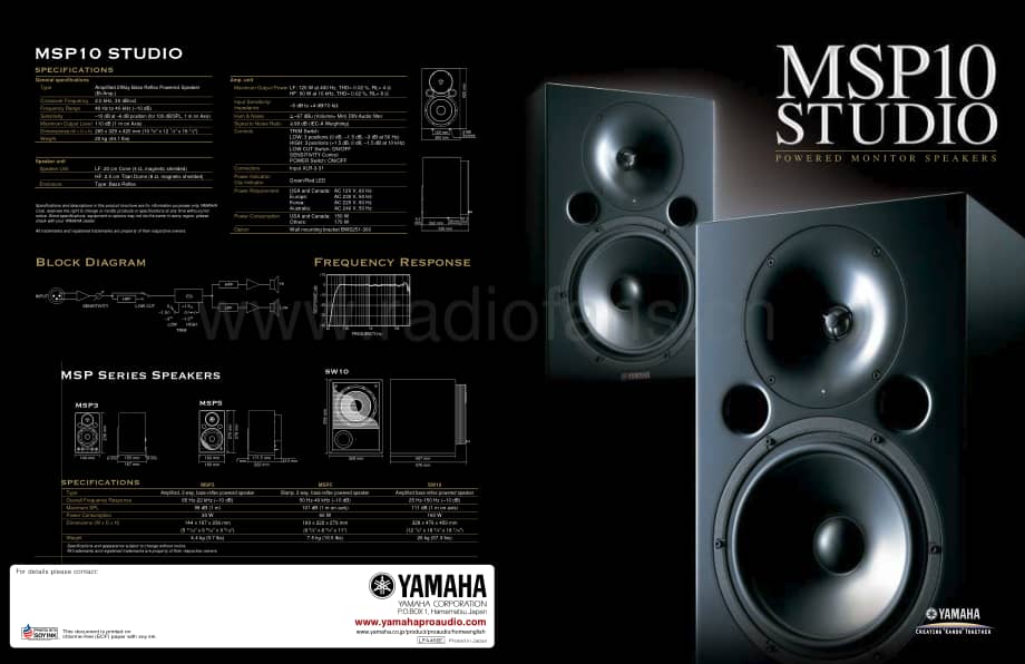 YAMAHA msp-10-b 维修电路原理图.pdf_第1页