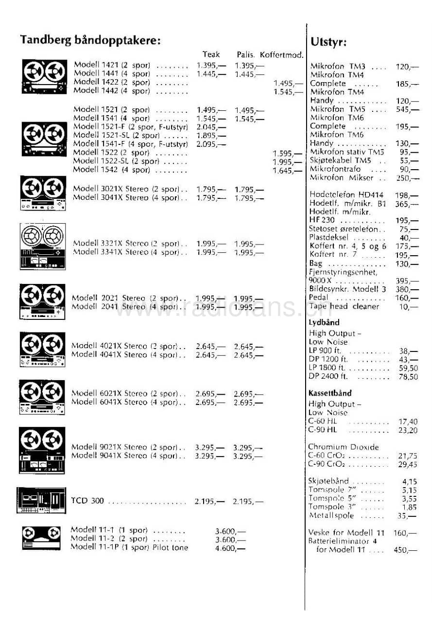 tandberg pricelist-1972-73 维修电路原理图.pdf_第2页