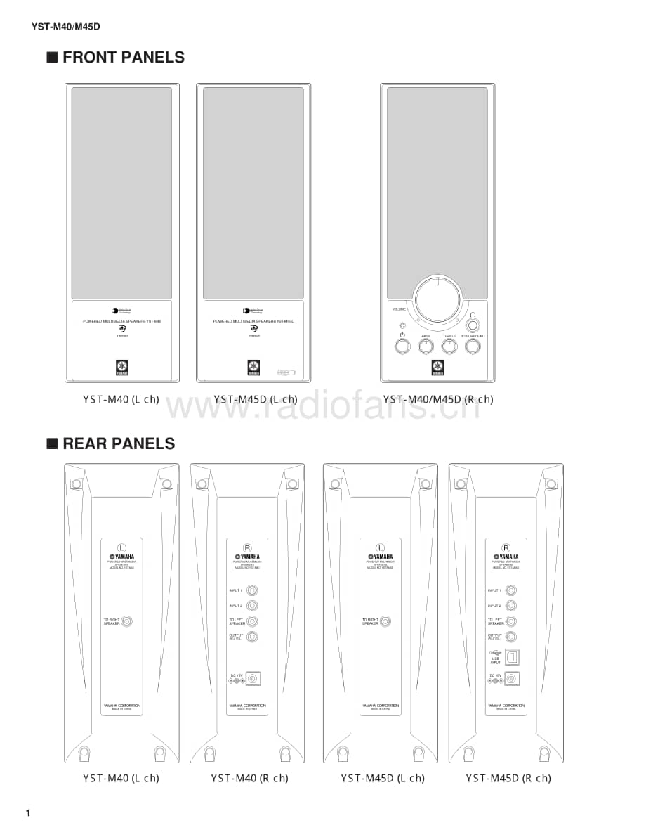 YAMAHA YST-M40_M45 维修电路原理图.pdf_第2页