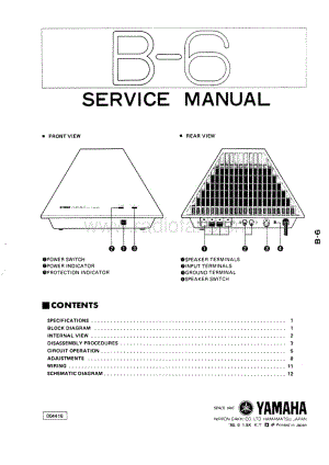 YAMAHA b-6-sm 维修电路原理图.pdf