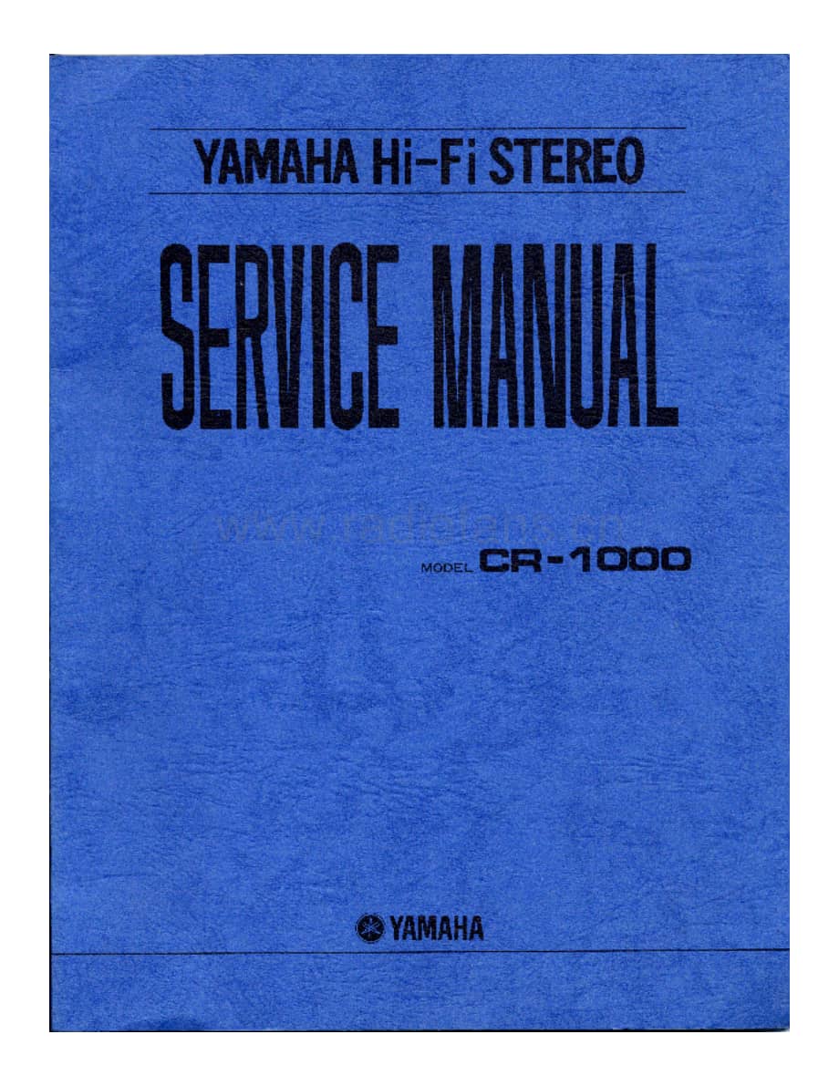 YAMAHA cr-1000-sm 维修电路原理图.pdf_第1页