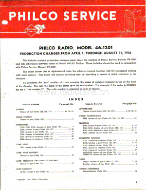 philco 46-1201 维修电路原理图.pdf