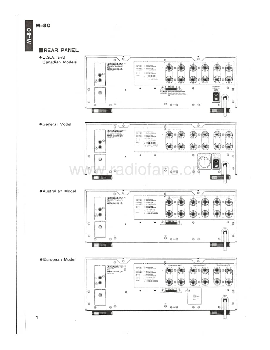 YAMAHA m-80-sm 维修电路原理图.pdf_第2页