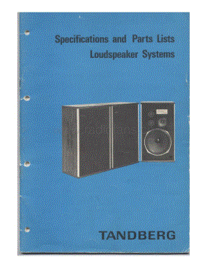 tandberg loudspeakers-schema-parts 维修电路原理图.pdf