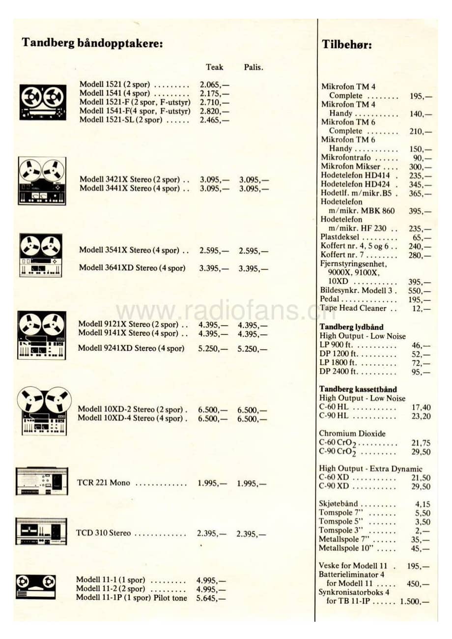 tandberg pricelist-1975 维修电路原理图.pdf_第2页