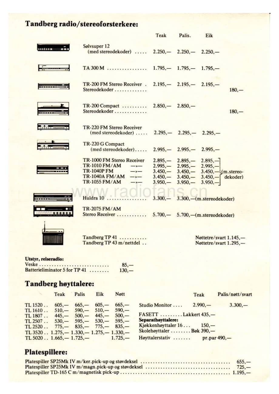 tandberg pricelist-1975 维修电路原理图.pdf_第3页