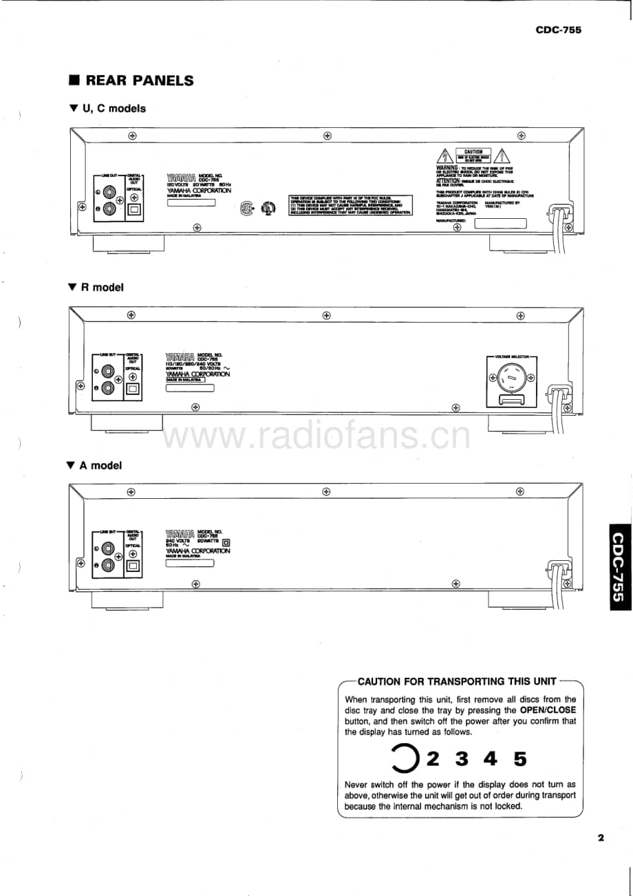 YAMAHA CDC-755 维修电路原理图.pdf_第3页