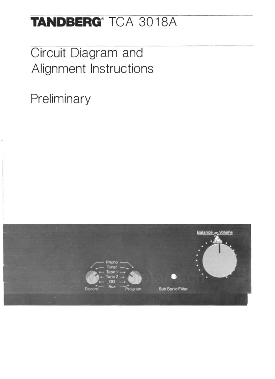 tandberg tca-3018a-s 维修电路原理图.pdf_第1页