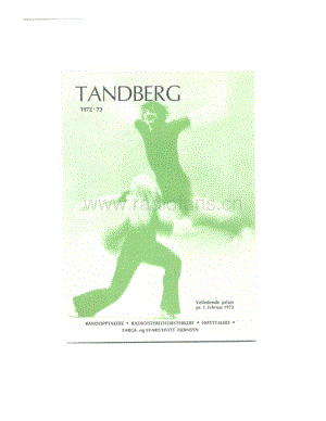 tandberg 1972-73-pricelist 维修电路原理图.pdf