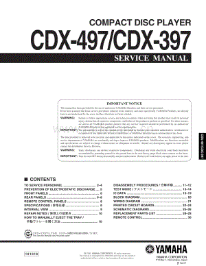 YAMAHA CDX-397_497 维修电路原理图.pdf