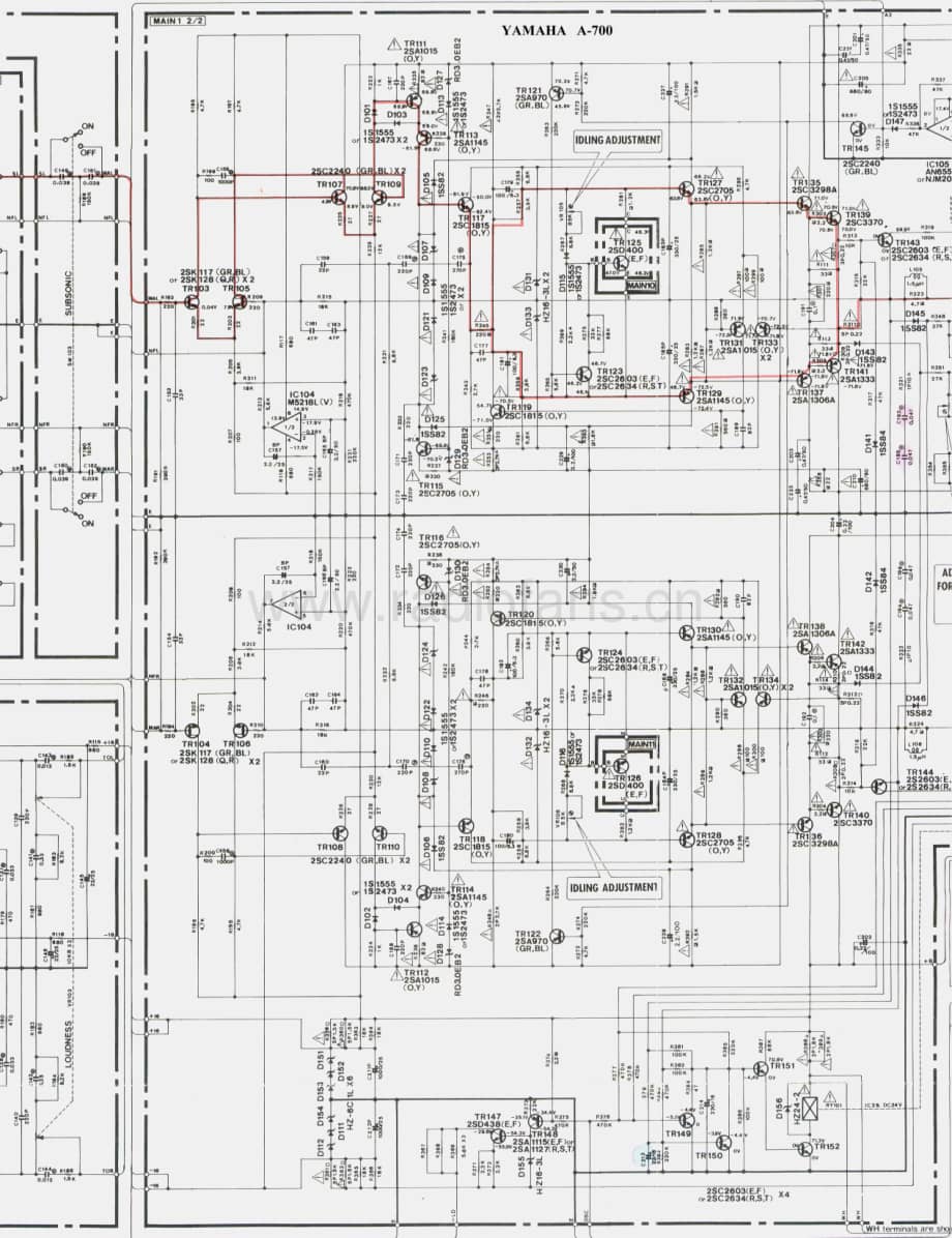 YAMAHA a-700-s 维修电路原理图.pdf_第2页