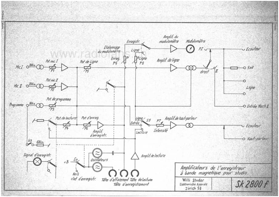 AMPEXStuder_Model_27_Diagr 维修电路原理图.pdf_第2页