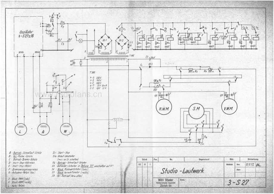 AMPEXStuder_Model_27_Diagr 维修电路原理图.pdf_第3页