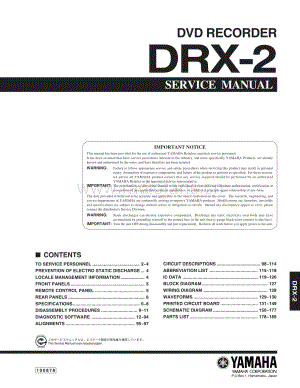 YAMAHA DRX-2 维修电路原理图.pdf