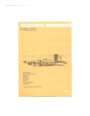 tandberg 1975-pricelist 维修电路原理图.pdf