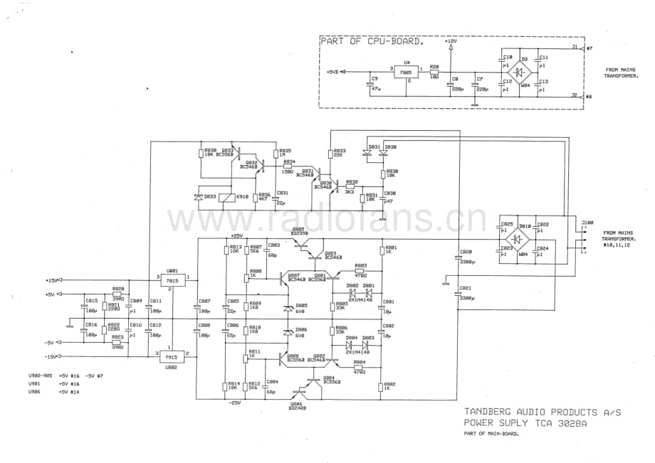 tandberg tca-3028-s 维修电路原理图.pdf_第3页