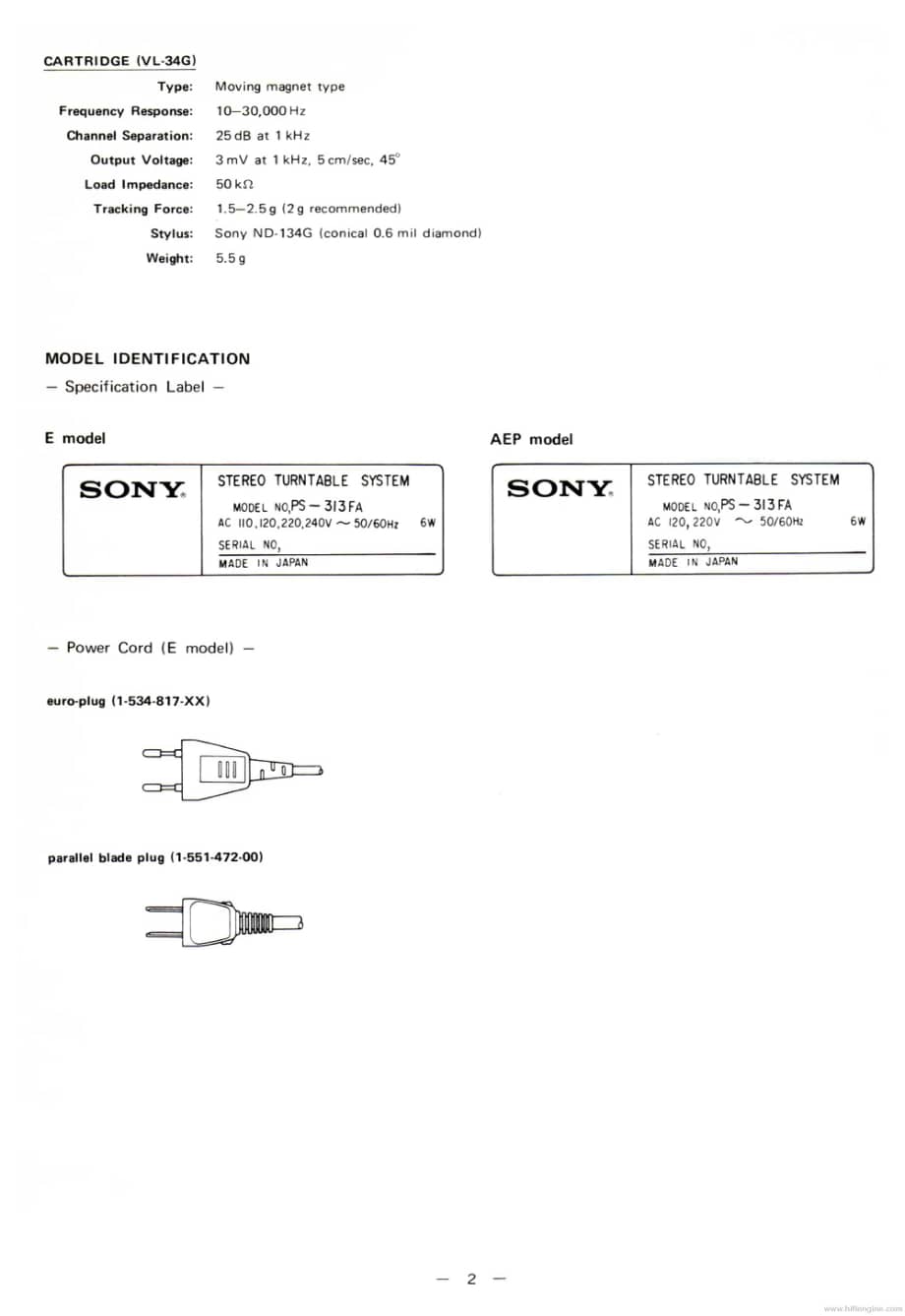 1_ve_sony_ps-313fa_service_en.pdf_第2页