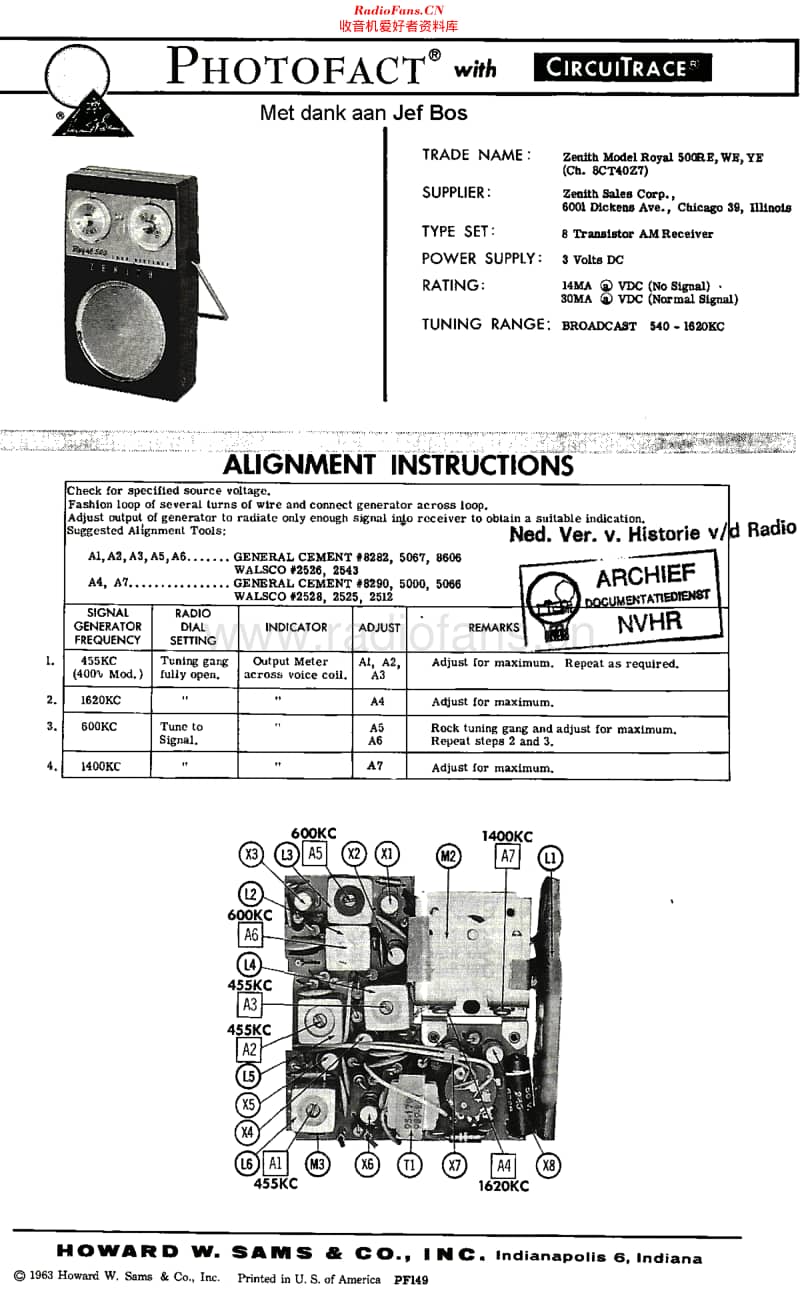 Zenith_Royal500R维修电路原理图.pdf_第1页