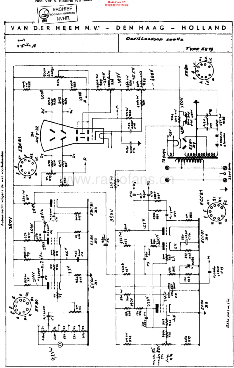 VanDerHeem_5919维修电路原理图.pdf_第1页