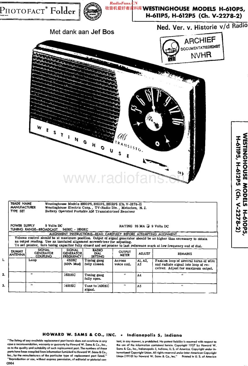 Westinghouse_H610P5维修电路原理图.pdf_第1页