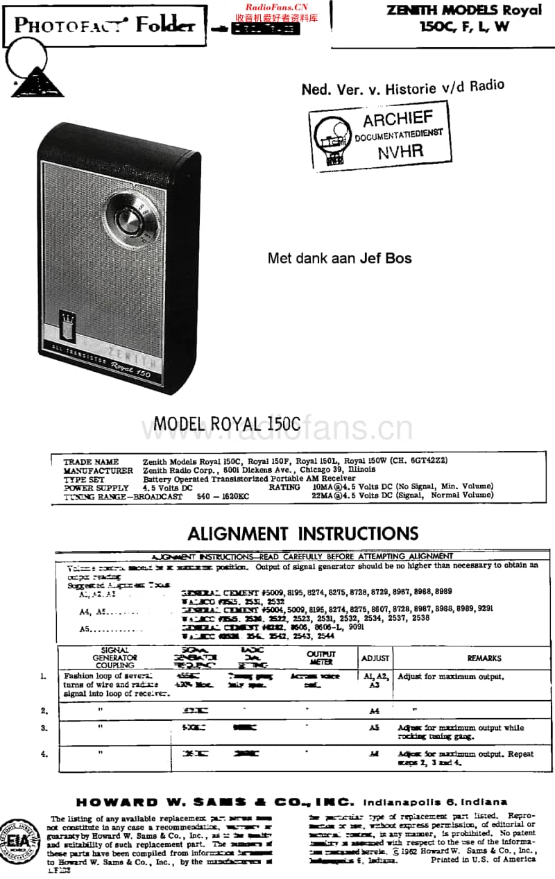 Zenith_Royal150维修电路原理图.pdf_第1页