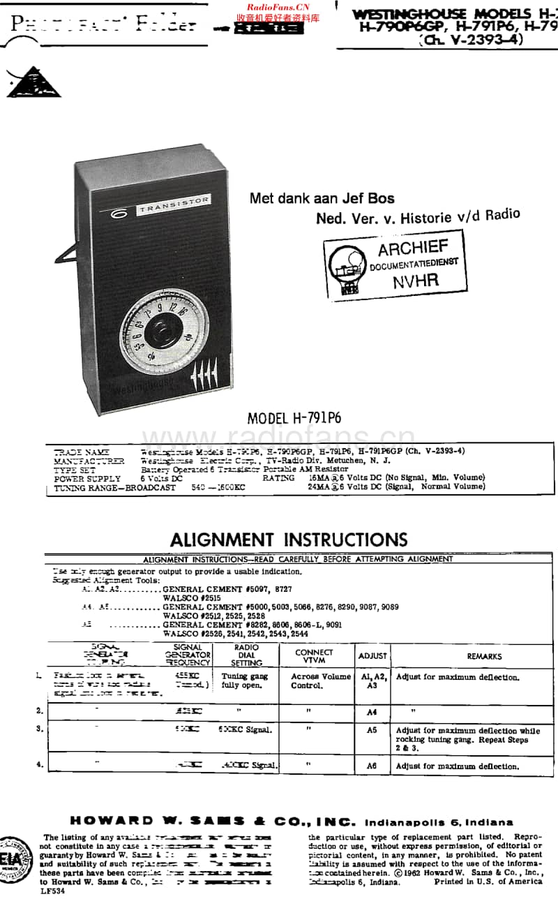 Westinghouse_H790P6维修电路原理图.pdf_第1页