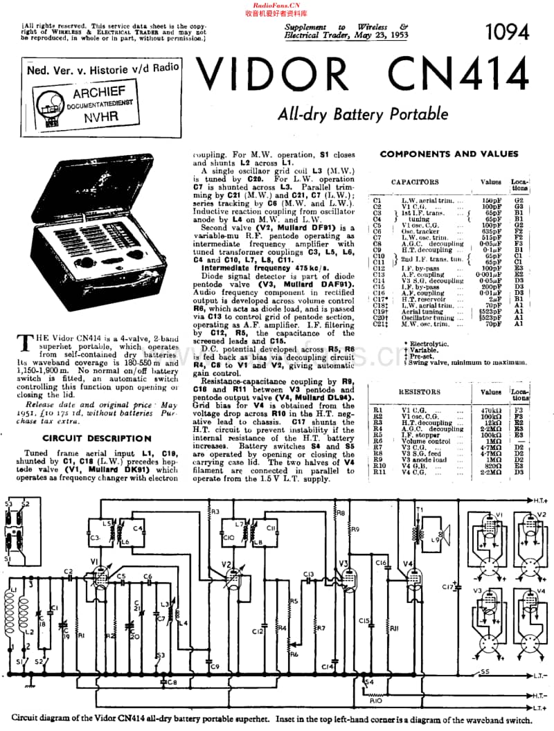 Vidor_CN414维修电路原理图.pdf_第1页