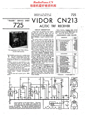 Vidor_CN213维修电路原理图.pdf