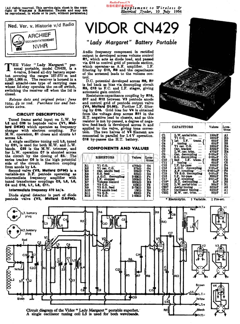 Vidor_CN429维修电路原理图.pdf_第1页