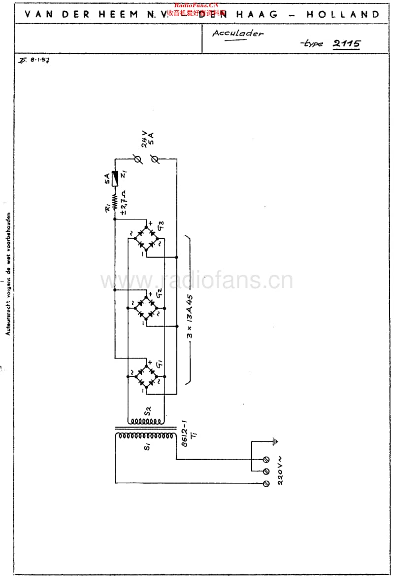 VanDerHeem_2115维修电路原理图.pdf_第1页