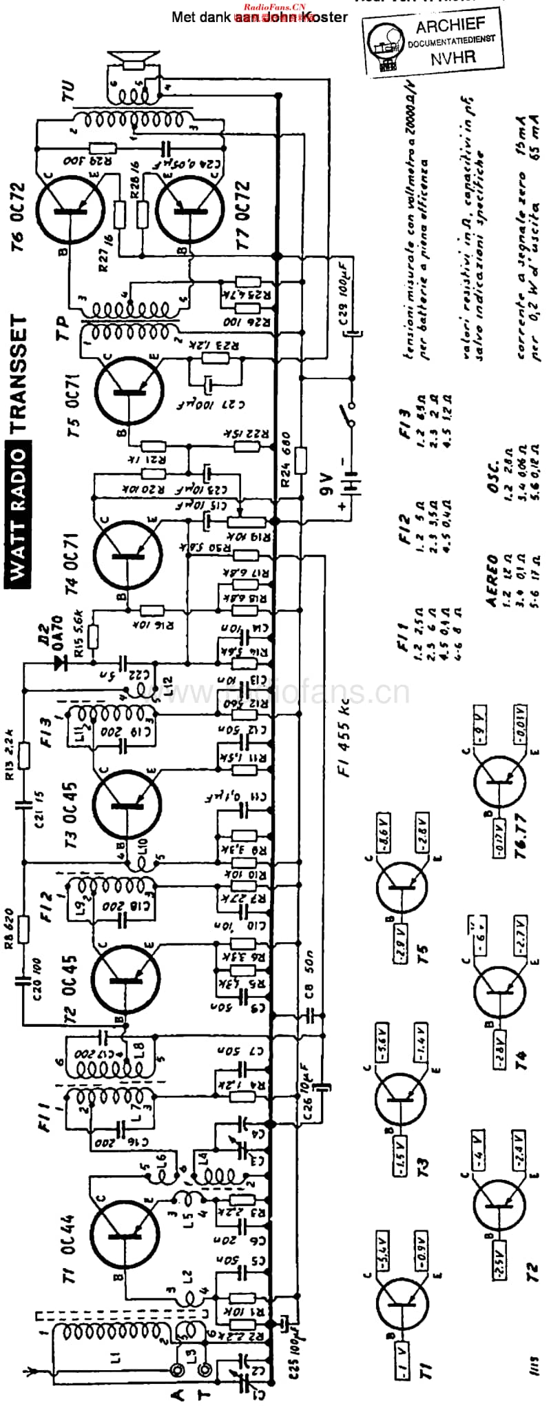 WattRadio_Transset维修电路原理图.pdf_第1页