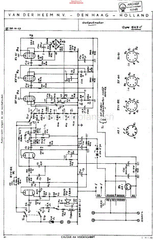 VanDerHeem_543C维修电路原理图.pdf