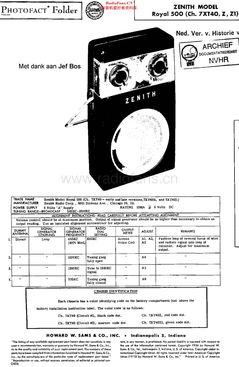 Zenith_Royal500维修电路原理图.pdf_第1页