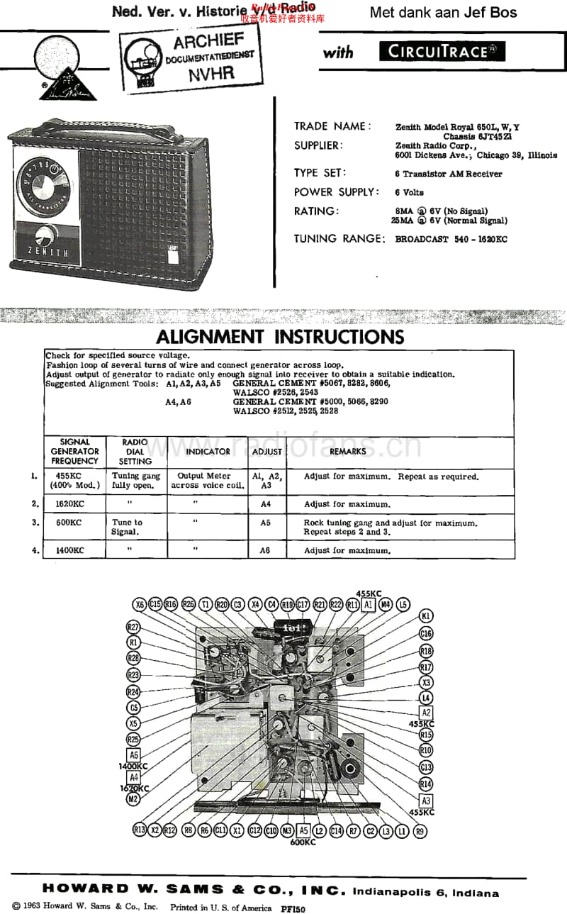 Zenith_Royal650维修电路原理图.pdf_第1页