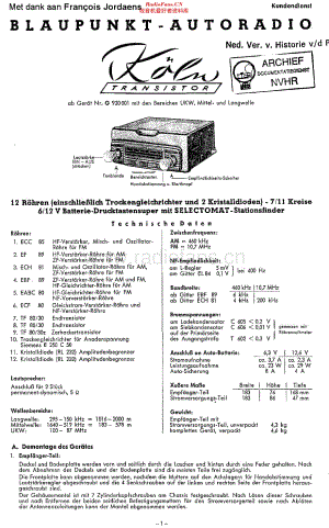 Blaupunkt_KolnTransistor维修电路原理图.pdf