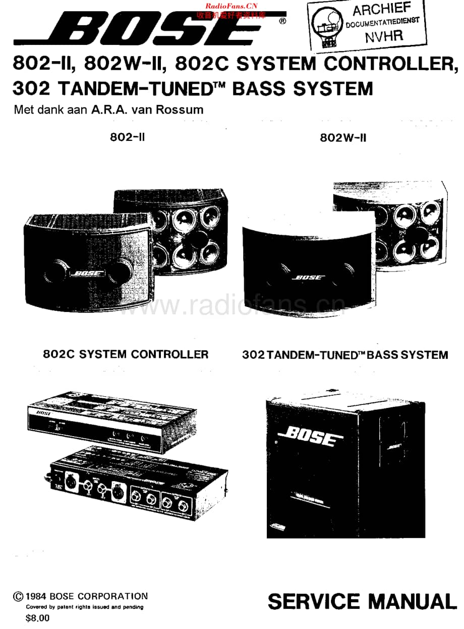 Bose_802C维修电路原理图.pdf_第1页