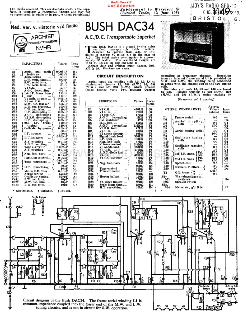 Bush_DAC34维修电路原理图.pdf_第1页