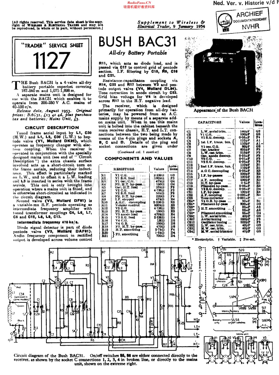 Bush_BAC31维修电路原理图.pdf_第1页