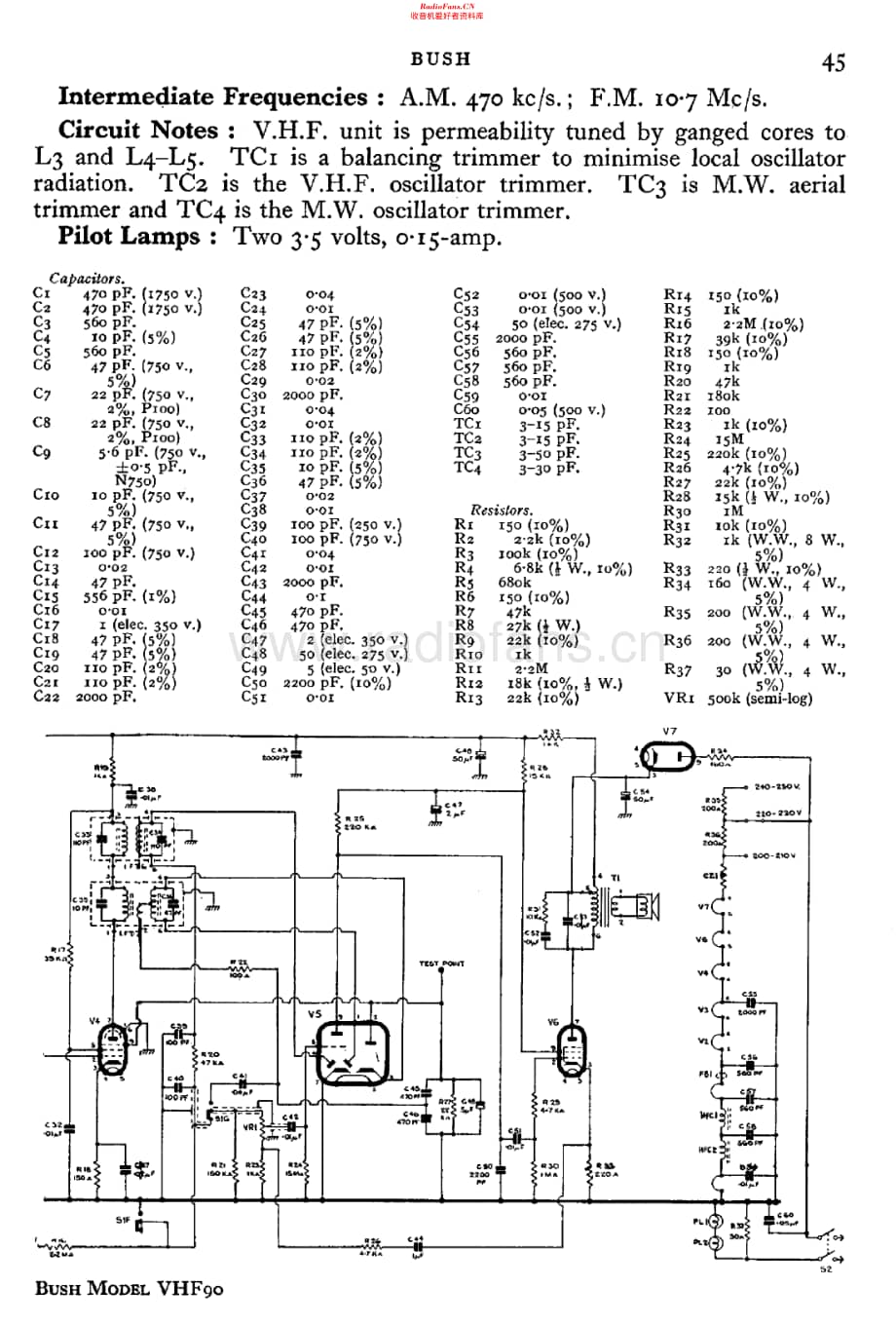 Bush_VHF90维修电路原理图.pdf_第2页