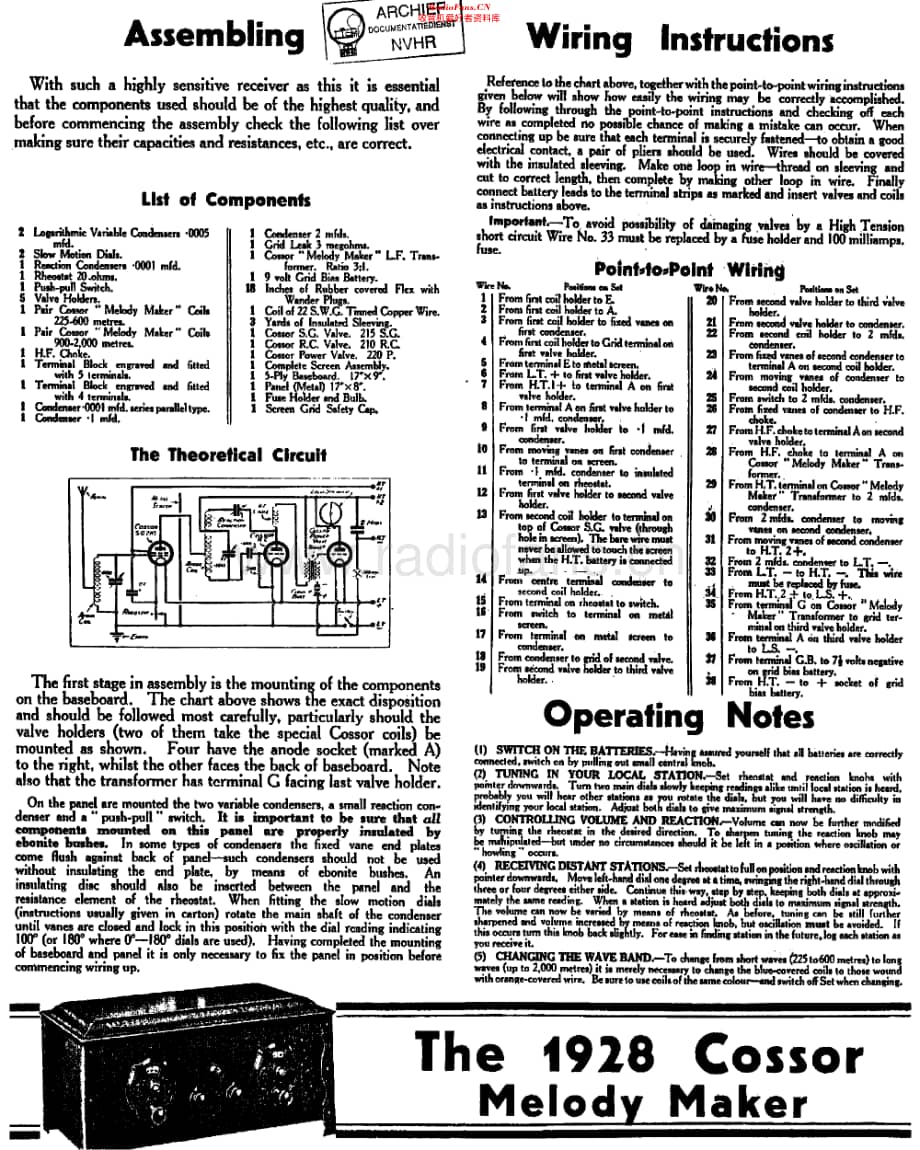 Cossor_MelodyMaker维修电路原理图.pdf_第1页