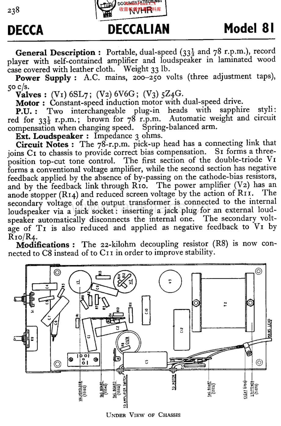 Decca_Deccalian81维修电路原理图.pdf_第1页