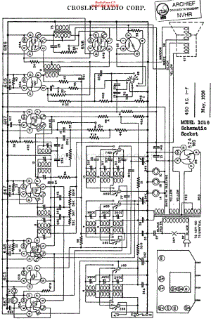 Crosley_1016维修电路原理图.pdf